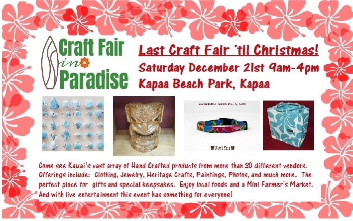 Download Craft Fair In Paradise Christmas Craft Fair Kauai Festivals Events PSD Mockup Templates