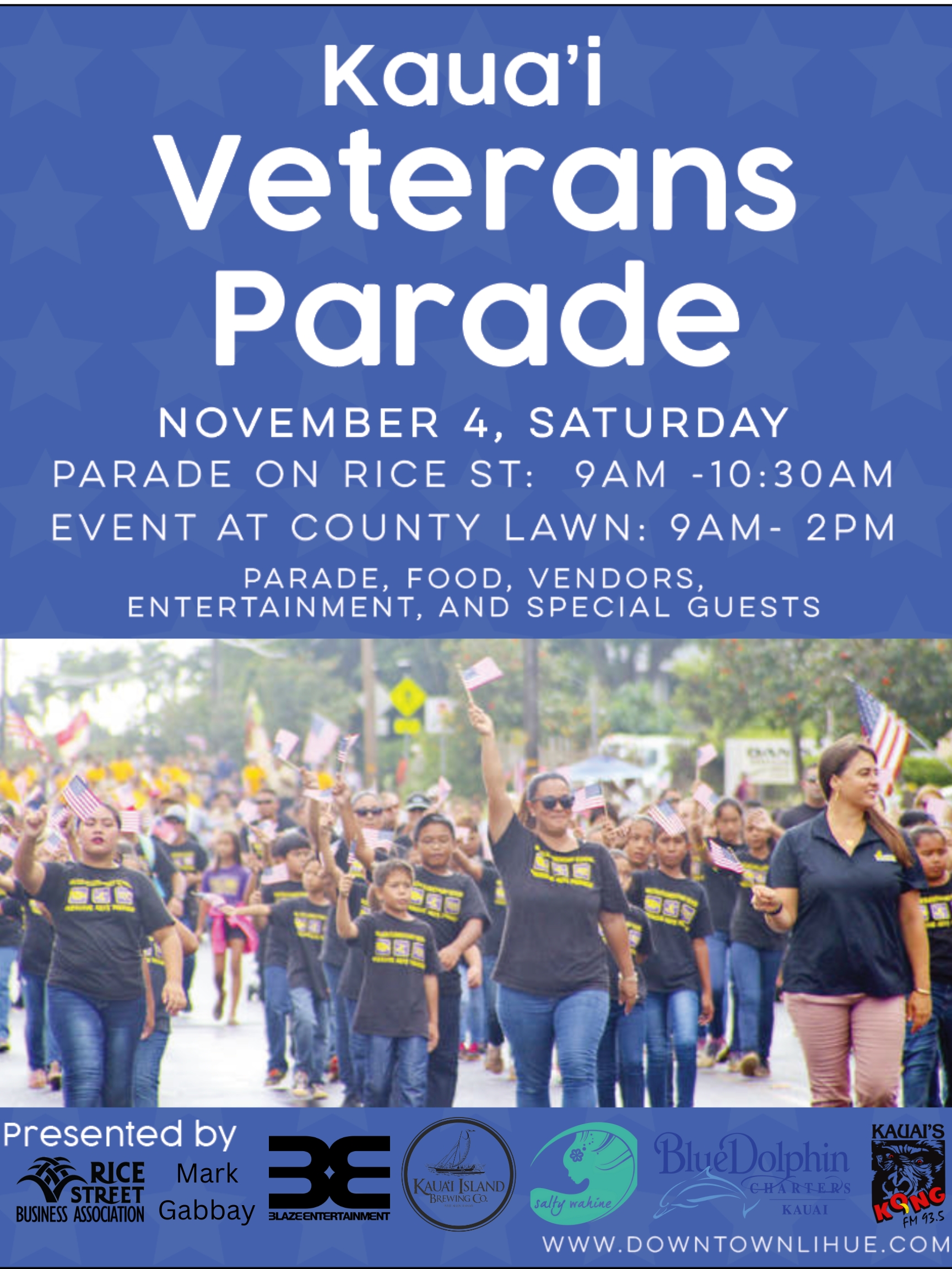 2023 Kaua'i Veterans Parade »» Kauai Festivals & Events