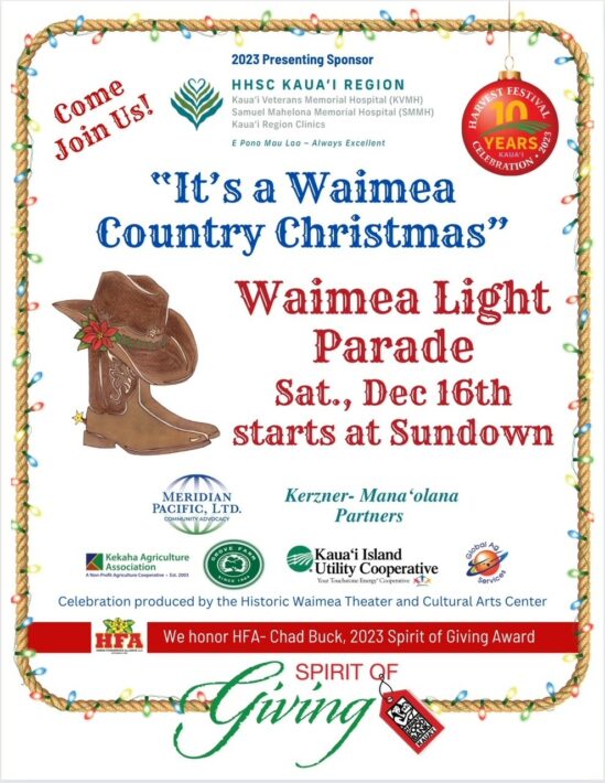 2024 Waimea Light Parade »» Kauai Festivals & Events