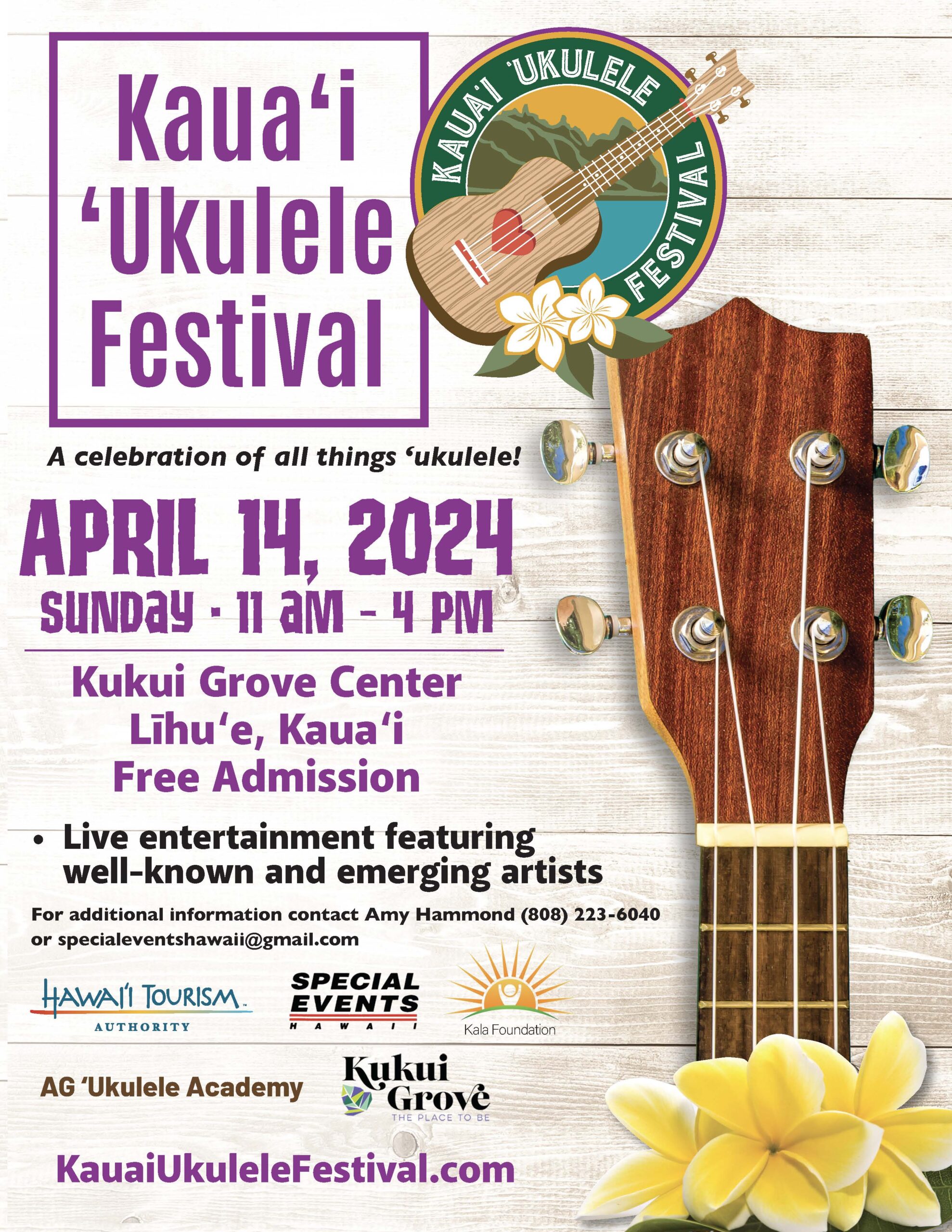 Kauaʻi ʻUkulele Festival »» Kauai Festivals & Events